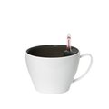 Algreen Algreen 15412 7 in. Modena Cappucino Cup; Gloss White 15412